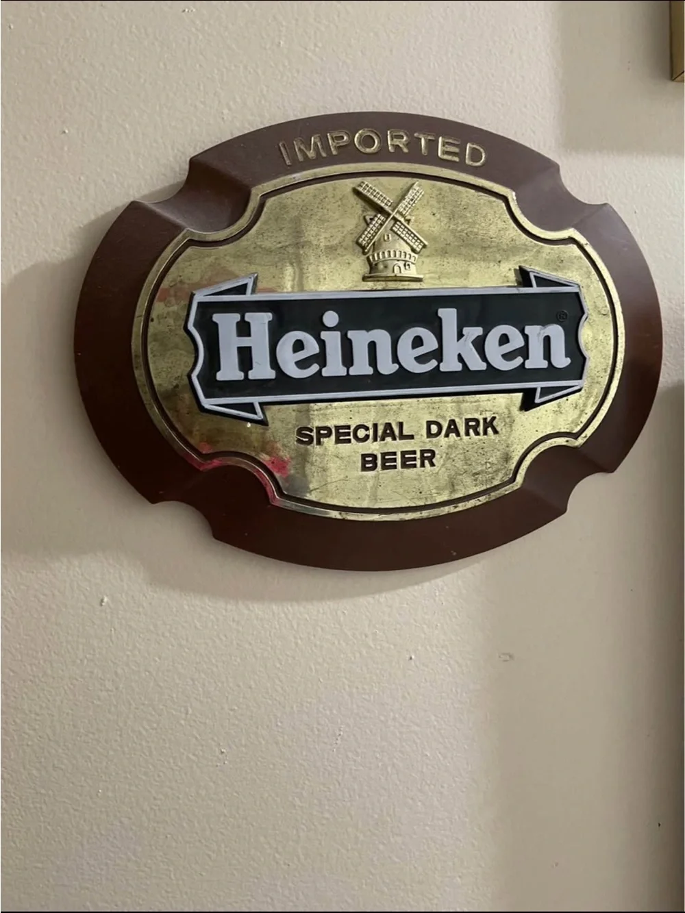 Special Dark Beer Wall Plaque - Brown & Gold